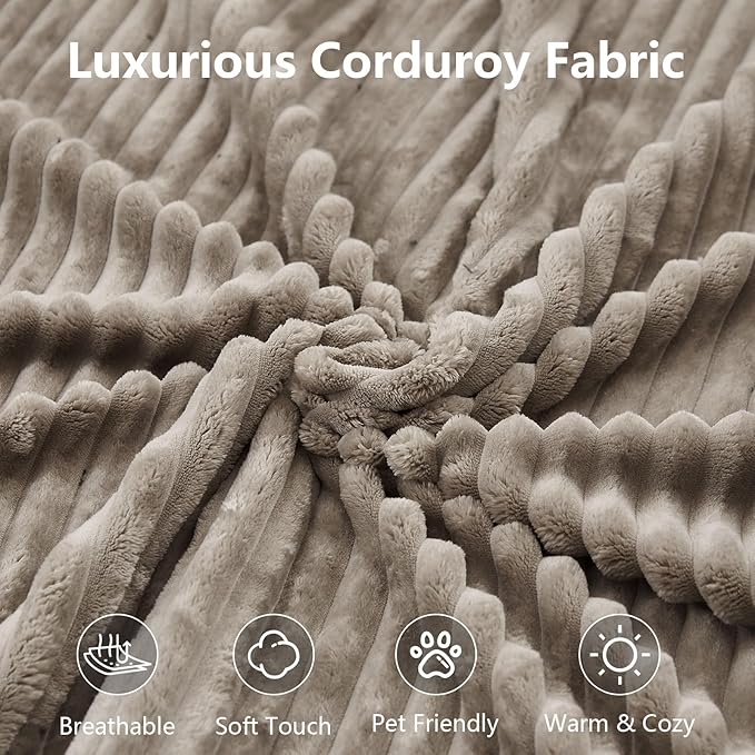 107" Cloud Sectional Couch with L-Shape Chaise, Modern Modular Comfy Sofa with Deep Seat, Upholstered Corduroy Couches Sleeper Chaise Longue for Living Room Bedroom, No Assembly Required, Camel