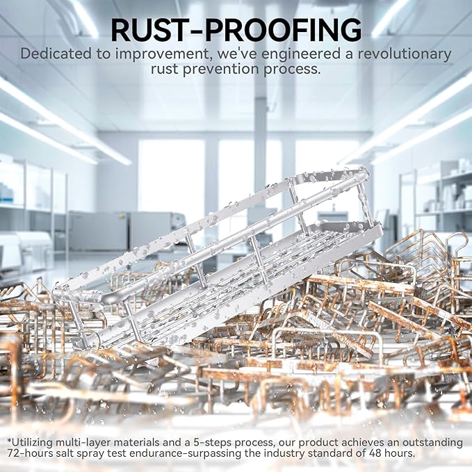 YASONIC Shower Caddy, 6 Pack Large Capacity Bath Organizer with Soap Holder and 12 Hooks, Rustproof Bathroom Shelves for Inside Shower, No Drilling&Sleek Bathroom Organizers and Storage Silver