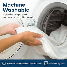 100% Stain Resistant & Waterproof Standard Size Pillow Protectors with Zipper Set of 2 - Bed Bug & Dust Mite Proof White Pillowcases - Breathable, Comfortable Covers for Pillows, 21 x 27 Inches