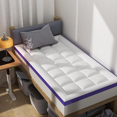 Dual Layer Memory Foam Twin XL Mattress Topper - 2 Inch Gel Egg Crate Foam and 2 Inch Cooling Pillow Top Cover Rayon, Twin Extra Long College Dorm Support