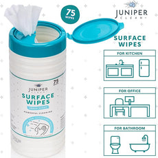 1 Pack Surface Cleaning Wipes Bleach Free, All-Purpose Cleaner for Bathroom, Kitchen, Office, 75 Count Canister, 7.5