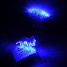 Karlling Battery Operated Blue 40 LED Fairy Light String Wedding Party Xmas Christmas Decorations(Blue,5 Pack)