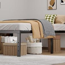 Metal Bed Frame Twin XL Size - 16 Inch Heavy-Duty Twin XL Platform Bed Frame No Box Spring Needed, Easy Assembly, Noise-Free, Sturdy Mattress Foundation, Underbed Storage Space