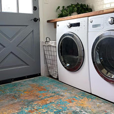 Lahome Modern Abstract Area Rug - 4x6 Colorful Rug for Bedroom Soft Washable Rugs for Living Room Dining Room Non Slip, Contemporary Indoor Carpet for Nursery Office Apartment Playroom Kitchen