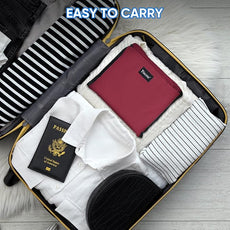 BALEINE 150L Laundry Bag Backpack, 900D Oxford Fabric Large Travel Laundry Bags with Shoulder Straps and 2 Mesh Pockets for College Dorm, Apartment, Laundromat (Red, 150L) ﻿