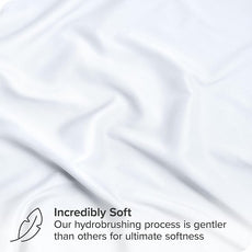 Bare Home Bed-in-A-Bag 7 Piece Comforter & Sheet Set - King - Goose Down Alternative - Ultra-Soft 1800 Premium - Bed Set (King, White/White)