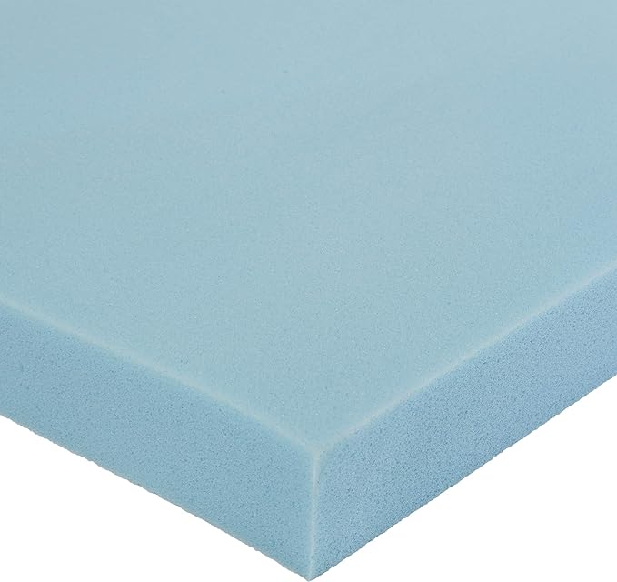 Amazon Basics Twin Mattress Topper, Cooling Gel-Infused, CertiPUR-US Certified, 2 Inches, Blue