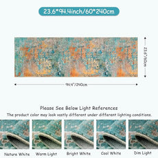 Lahome Modern Abstract Rug - 2x8 Colorful Hallway Runner Rug, Non Skid Washable, Bathroom Carpet, Indoor Floor Entryway Runner for Living Dining Bedroom Kitchen