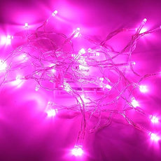 Karlling Battery Operated Pink 40 LED Fairy Light String Wedding Party Xmas Christmas Decorations(Pink,10 Pack)