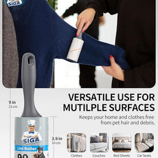 MR.SIGA Lint Rollers for Pet Hair Extra Sticky, 720 Sheets, Lint Remover for Clothing, Furniture, Pet Hair Remover with Easy Tear Sheets