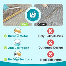 Cleaner Pro Fabric Shaver - Pet Hair Remover for Rugs, Couch, Carpet & Pet Towers (2pack)