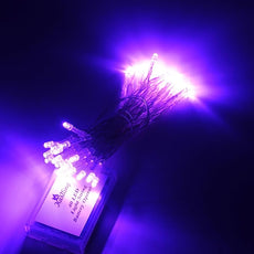 Karlling Battery Operated Purple 40 LED Fairy Light String Wedding Party Xmas Christmas Decorations(Purple)