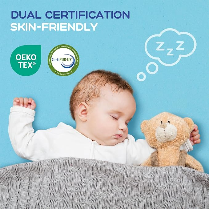 VALUXE Twin Mattress Topper 3 Inch Cooling Gel Memory Foam, CertiPUR-US Certified Topper & Pad for Back Pain Relief, Soft Breathable Bedding with Pressure Relief (Blue)