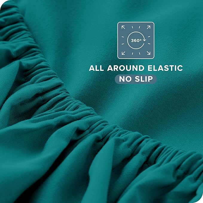 Bare Home Twin Sheet Set - 1800 Ultra-Soft Microfiber Twin Bed Sheets - Double Brushed - Deep Pockets - Easy Fit - Extra Soft - 3 Piece Set - Bedding Sheets & Pillowcases (Twin, Emerald) BareHome