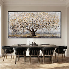 CHUDANHAO Gold Foil Canvas Wall Art Flower Wall Decor Plant Photo Prints Landscape Wall Decorations 29