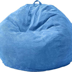 Hobestluk 2.5FT Bean Bag Chair Beanbags Small Bean Bag Chair with Filler Included Teardrop Bean Bag with Removable Cover for Bedroom Living Room (Small, Blue)