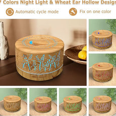 Diffusers for Essential Oils Large Room 600ml,Essential Oil Diffusers for Home with R/C,Cool Mist Humidifier,7 Colors Lights & 3 Mist Mode Waterless Auto Off for Office