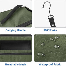 Suitcase Organizer, Travel Luggage Organizer Portable Hanging Travel Shelves Collapsible Hanging Packing Cubes for Carry on Suitcase