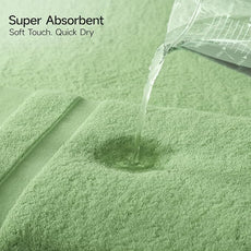 REDKISS 100% Cotton Bath Towels Set of 2, Extra Large Bath Sheets 35 X 70 Inches, 800 GSM, Quick Dry, Ultra Soft & Super Absorbent Bathroom Towel Sets for Bathroom, Gym, Spa, Pool & Hotel, Green