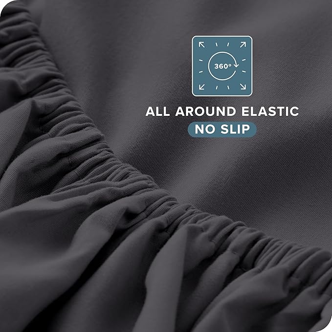 Bare Home Twin XL Sheet Set - College Dorm Size - Luxury 1800 Ultra-Soft Microfiber Twin Extra Long Bed Sheets - Deep Pockets - Easy Fit - Extra Soft - 3 Piece Set (Twin XL, Forged Iron Grey) BareHome
