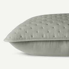 Amazon Basics Brushed Microfiber Quilt Set, Extra Soft with Natural Texture, 2-Piece,Twin/Twin XL, Grey