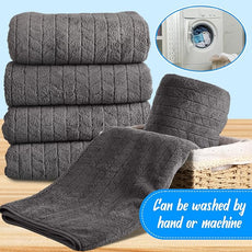 16 Pack Microfiber Bath Towels Bulk 27'' x 60'' Oversized Size Bath Towel Highly Absorbent Extra Large Soft Drying for Shower Beach Winter Salon Sport Gym Party (Wheat,Gray)