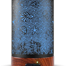 Aromatherapy Essential Oil Diffuser 150ml- Electric Cool Mist Aroma Diffuser with Intermittent Mode, Auto Shut-Off Protection, 7 Colors Changing LED Light for Home Office Decor & Gift (Sea)