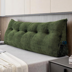 Large Bolster Triangular Headboard Wedge Backrest Positioning Support Bed Rest Reading Pillows Headboard Wedge Pillows for Day Bed with Removable Cover