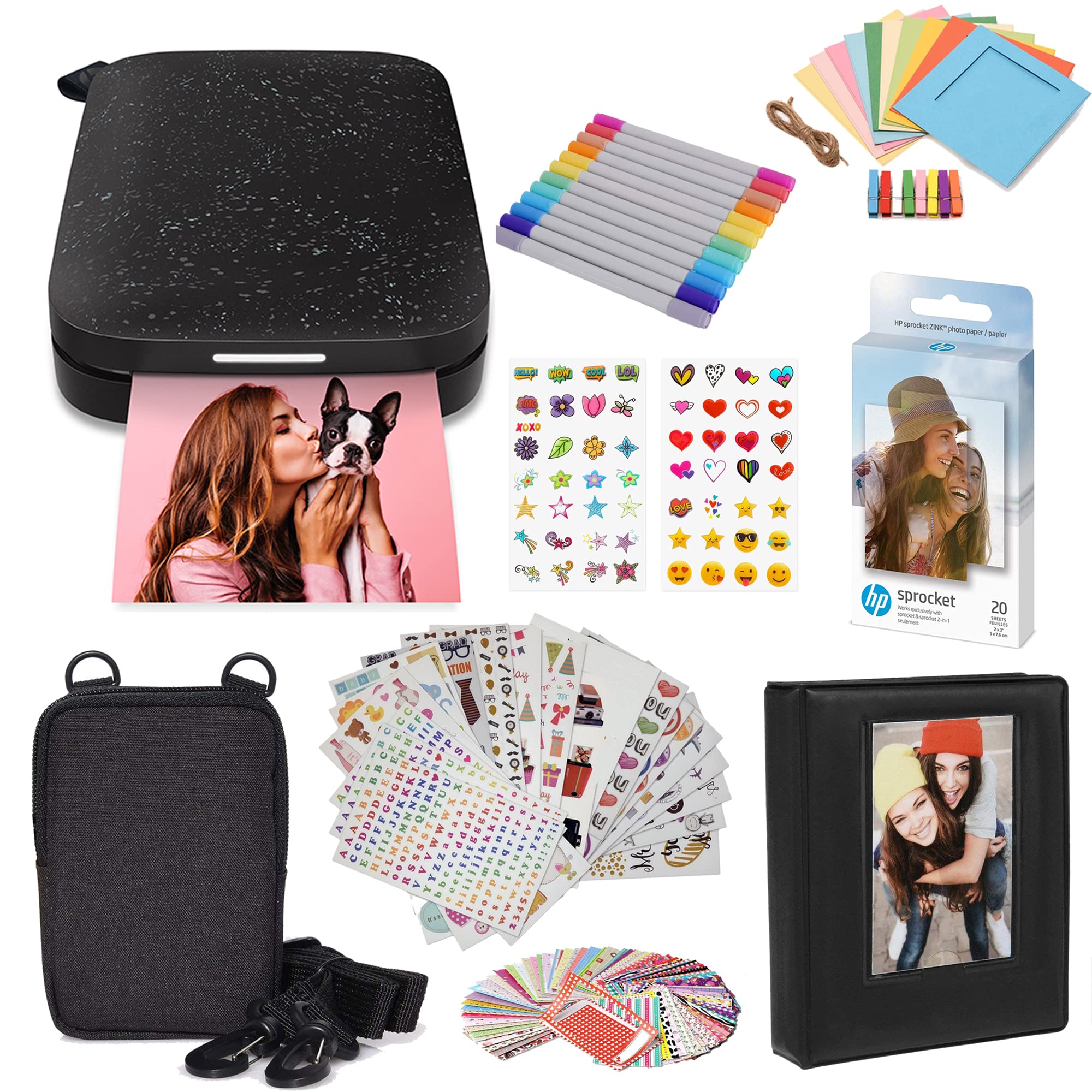 HP Sprocket Portable 2x3 Instant Photo Printer (Lilac) Print Pictures on Zink Sticky-Backed Paper from Your iOS & Android Device.