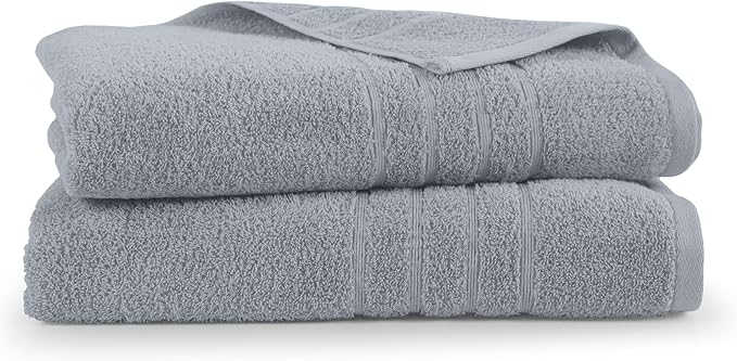 Martex 2-Pack Ultimate Performance Bath Sheet Set – 100% Cotton – 33” x 65” – Extra Large Bath Towels – Versatile – Low-Linting – Supersoft Bathroom Set – Super Absorbent – Easy Care – Spa Blue