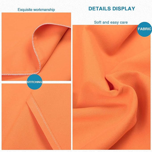 FLXXIE Microfiber Pillow Cases Queen Size Set of 2, Soft Pillowcases with Envelope Closure, Wrinkle Resistant Pillow Covers, 20x30, Orange