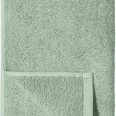 Amazon basics Lightweight quick-dry hand towels - 100% cotton, 8-pack, 28 x 16 inches, seafoam green