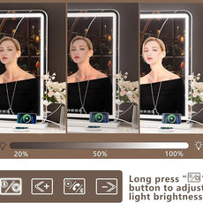 Hasipu Vanity Mirror with Lights and Bluetooth Speaker, 32