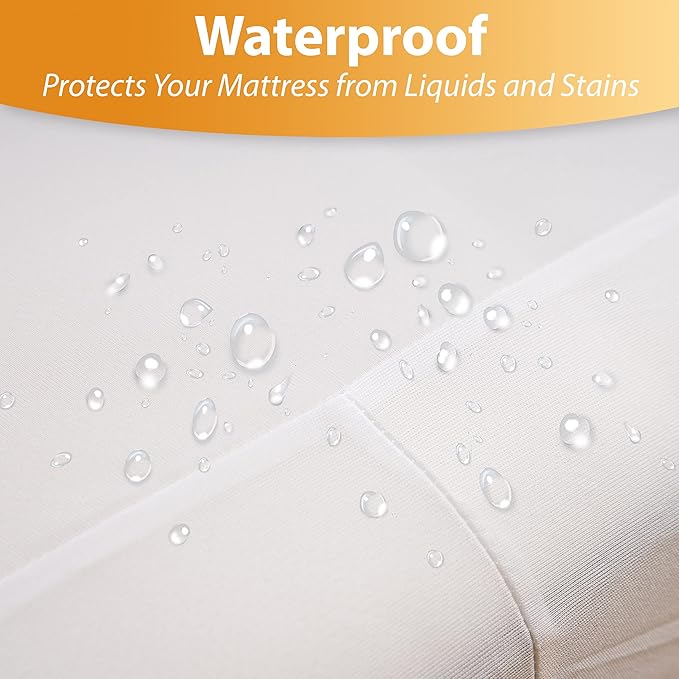 Ultimate Zippered Waterproof Mattress Protector (Queen) - by Deluxe Hotel