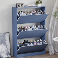 Shoe Cabinet with 3 Flip Drawers, Hidden Wood Shoe Cabinet,Freestanding Shoe Storage Cabinet for Entryway Hallway. 47.2