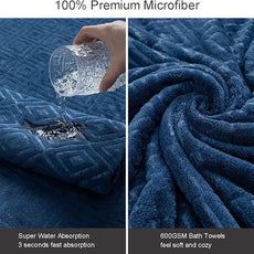 8 Piece Extra Large Bath Towels Set,2 Oversized Bath Towels(35