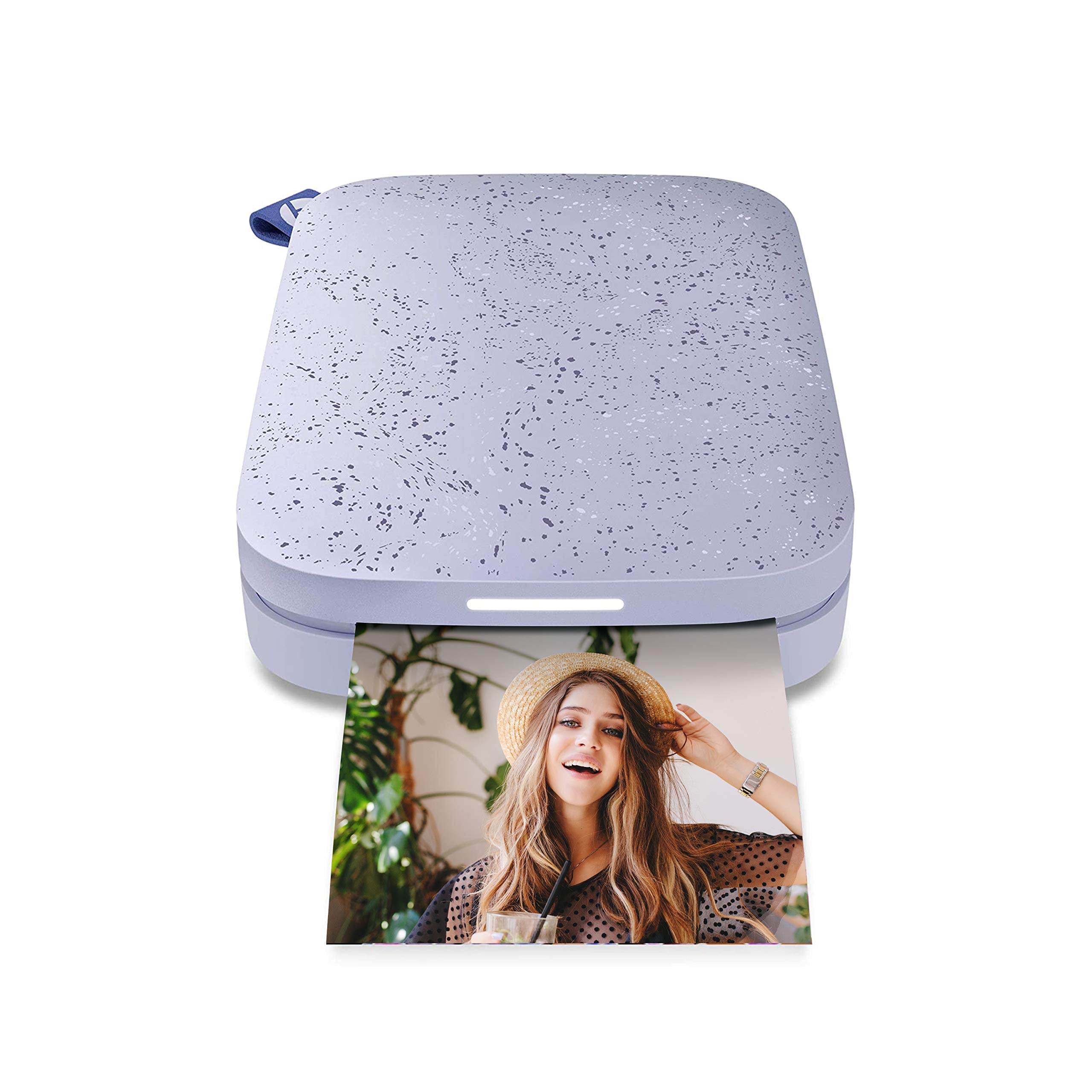 HP Sprocket Portable 2x3 Instant Photo Printer (Lilac) Print Pictures on Zink Sticky-Backed Paper from Your iOS & Android Device.