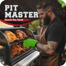KITCHEN PERFECTION Silicone Smoker Oven Gloves -Extreme Heat Resistant BBQ Gloves-Handle Hot Food Right on Your Grill Fryer&Pit|Waterproof Grilling Cooking Baking Mitts |Superior Value Set +2 Bonuses