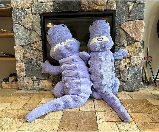 Hofun4U Alligator Plush Pillow, 61 inch Alligator Stuffed Animal, Home Decoration Christmas Valentine’s Birthday Gift for Boys Girls Adults Kids(Blue/Purple)