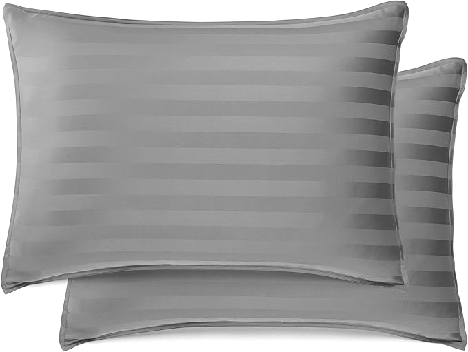 Pure Bamboo California King Sheets, Genuine 100% Organic Viscose Derived from Bamboo Bed Sheet Set, Soft & Cooling, Double Stitching, 2 Year Quality Promise (California King, Jacquard Stone)