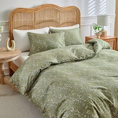 MKXI Vintage Style Comforter Set Twin XL Wildflower Comforter Set Floral Bedding Set Green Floral Duvet Comforter Twin Size Bed Set Soft Reversible Farmhouse Comforter Army Green