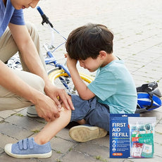 90 Pieces First Aid Refill Kit - Wound Care Kit Includes Bandages for Home, Travel, Hiking - Portable Replacement Kit for First Aid Medical Supplies（1 Set）