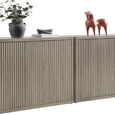 SICOTAS Buffet Cabinet with Storage Accent Sideboard with 6 Doors Modern 93.2