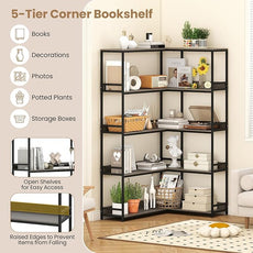 Giantex 5-Tier Corner Bookshelf, 71