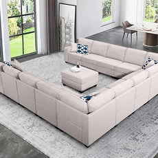 Legend Vansen Modular Sectional Sofa L Shaped Couch with Ottoman Modern Reversible Corner Sectional Couch for Living Room