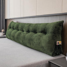 Large Bolster Triangular Headboard Wedge Backrest Positioning Support Bed Rest Reading Pillows Headboard Wedge Pillows for Day Bed with Removable Cover