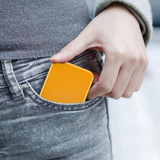 Kintion Pocket Mirror, 1X/3X Magnification LED Compact Travel Makeup Mirror with Light for Purse, 2-Sided, Portable, Folding, Handheld, Small Lighted Mirror for Gift, Yellow