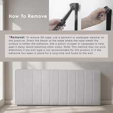 Nestl Upholstered Twin Headboard - Easy Assemble Channel Stitched Headboard Twin Size - Wall Mounted Headboards with 3D Soundproof Wall Panels Peel & Stick Floating Headboards, Silver