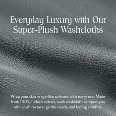 Brooklinen Super-Plush Turkish Cotton Washcloths - Set of 2 - Cotton, 820 GSM, Highly Absorbent, Machine Washable, Perfect for Home & Bathroom (13