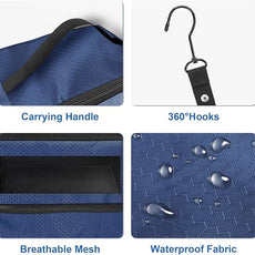 Suitcase Organizer, Travel Luggage Organizer Portable Hanging Travel Shelves Collapsible Hanging Packing Cubes for Carry on Suitcase